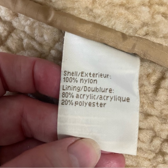 Tsunami Quilted Fleece-Lined Bomber Jacket – Tan – Size Medium - Picture 9 of 12